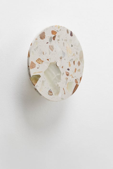 Aplique de pared Ø20 cm LED en piedra natural Balduina
