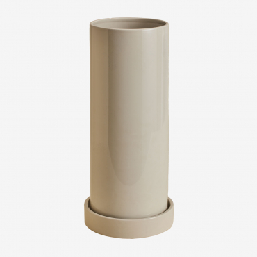 Paragüero En Cerámica Isabeau Beige Tapioca - Sklum