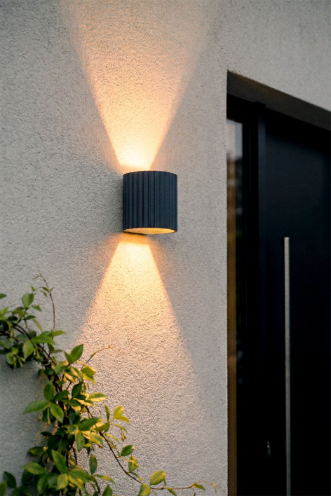 Aplique de pared LED para exterior en aluminio Barein