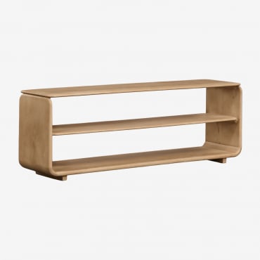Mueble Tv 140x35 Cm En Madera Tinsley Madera Mango - Sklum