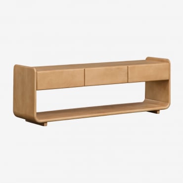Mueble Tv En Madera Tinsley Madera Mango & ↔︎ 140 Cm - Sklum