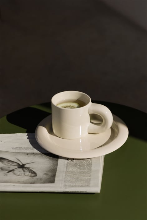 Pack de 2 tazas de café 30 cl en new bone china Rylvane