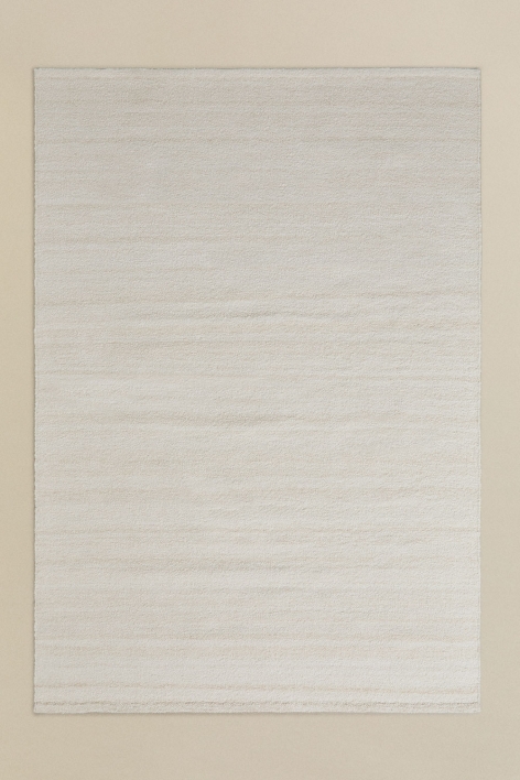 Alfombra rectangular en polietileno Rosauran - Blanco Gardenia