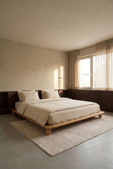 Cama en madera de mango Mariselina - Madera Mango