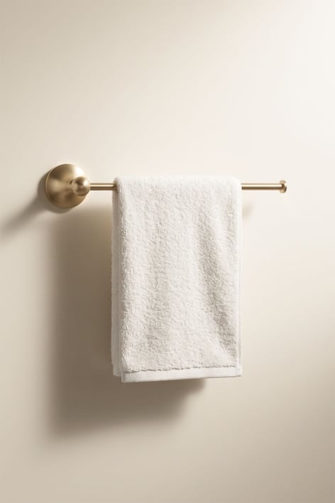 Toallero de pared con barra 20 cm para baño en acero inoxidable dorado cepillado Alejandra - Dorado Cepillado