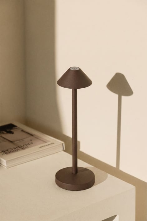 Lámpara de mesa LED inalámbrica en hierro Emilija