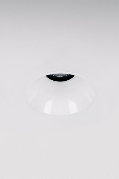 Downlight LED empotrable sin marco trimless redondo Ø6,8 cm para exterior en aluminio Orelva