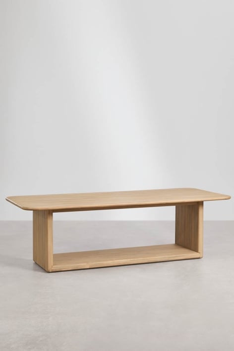 Mesa de comedor rectangular 265x120 cm en madera de acacia Siena