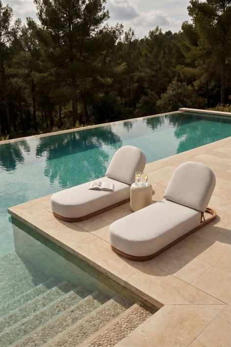 Tumbona reclinable en madera Verona
