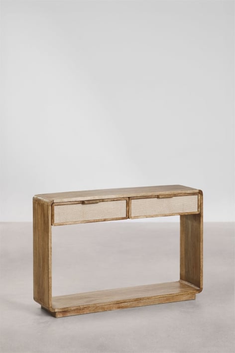 Consola recibidor 120x30 cm en madera de mango Abrams