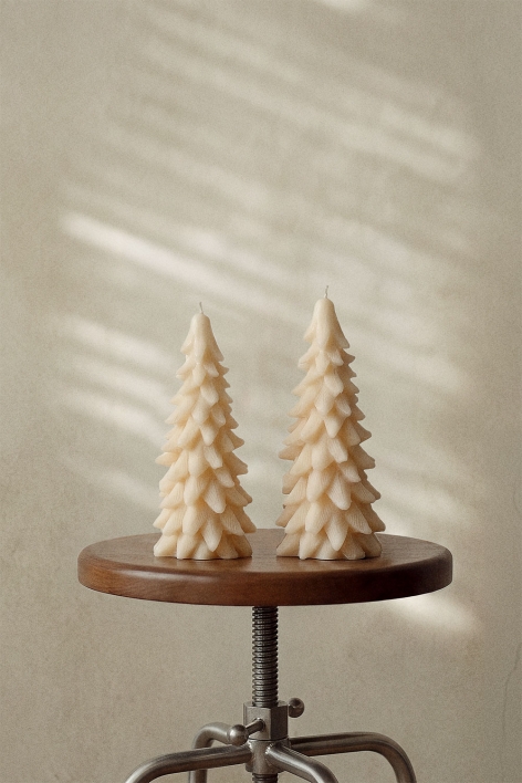 Set de 2 velas decorativas de Navidad Eldor