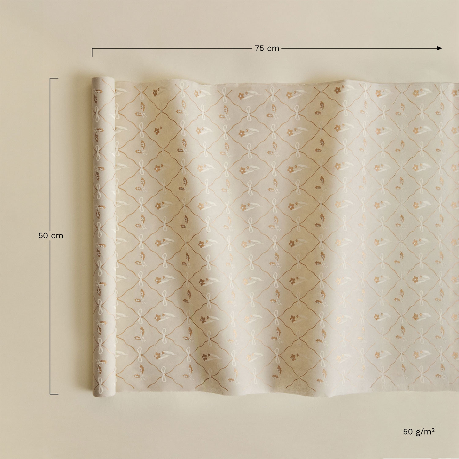 Papel de regalo Valmour, medidas