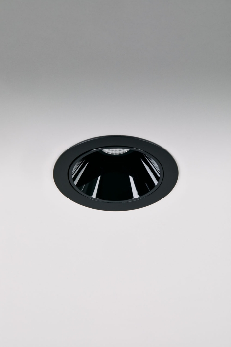 Downlight LED empotrable con marco Ø7 cm en aluminio con encendido y apagado progresivo Luisiana