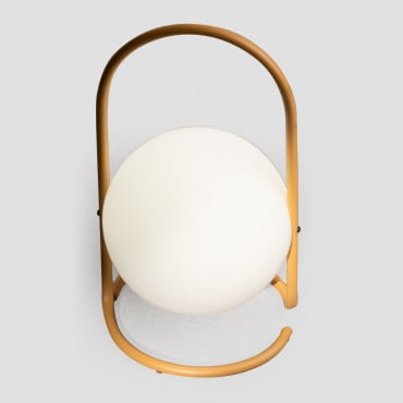 Lámpara De Mesa Led Inalámbrica Para Exterior Balum Amarillo Vainilla - Sklum