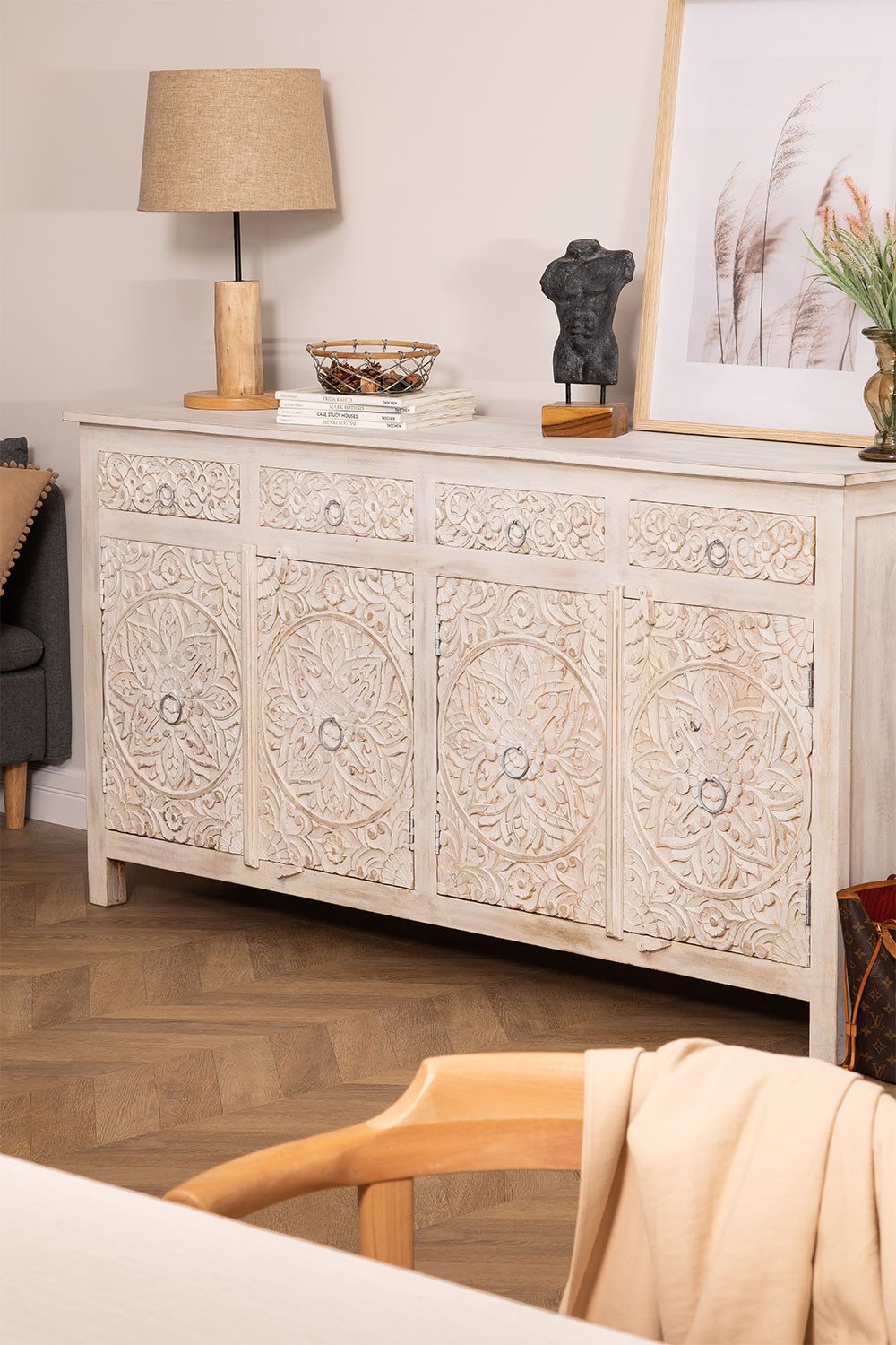 Mueble Aparador Para el Salon Blanco Bicolor Lucca