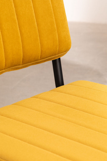 Silla de Comedor en Terciopelo Kana - SKLUM