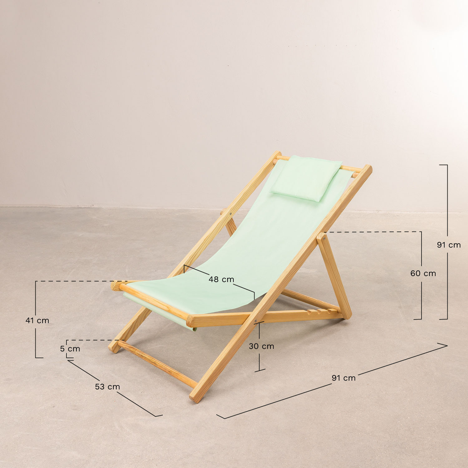 hamaca de madera plegable