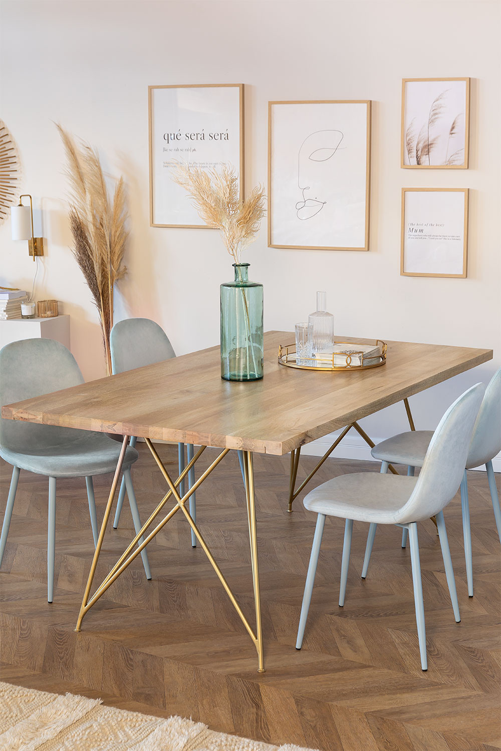 Silla de Comedor en Terciopelo Glamm Colors - SKLUM