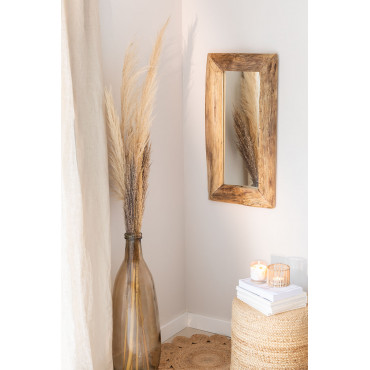 Espejo de Pared en Madera de Teca Unax - SKLUM