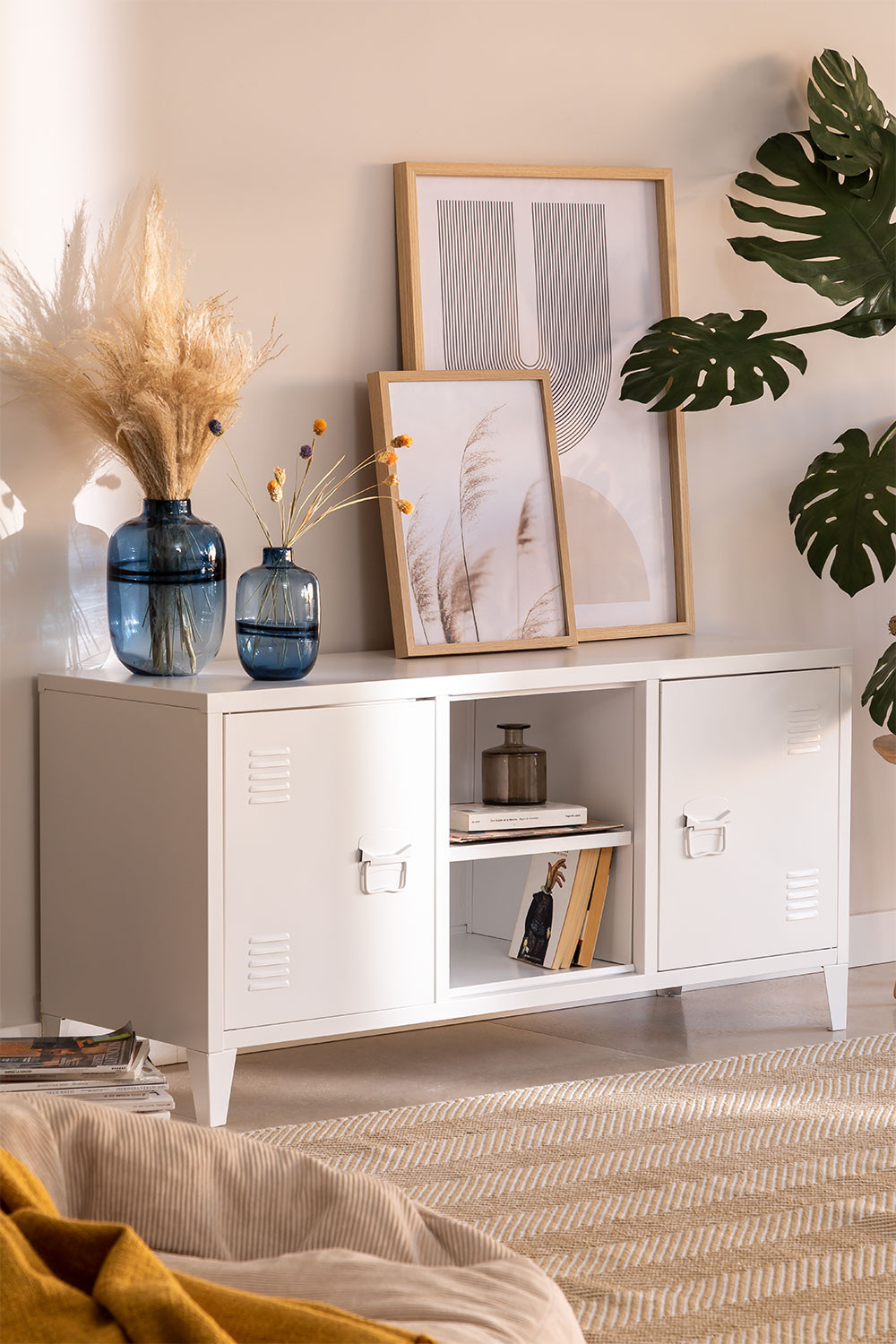 Mueble TV con Estante en Metal Pohpli - SKLUM