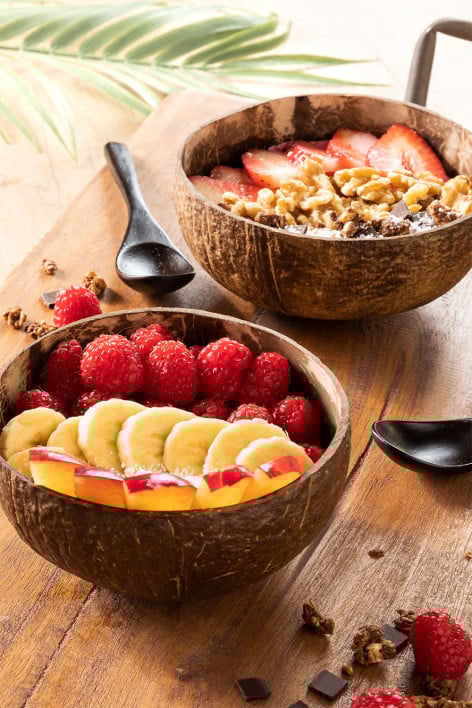Set de 2 bowls de coco y 2 cucharas Island