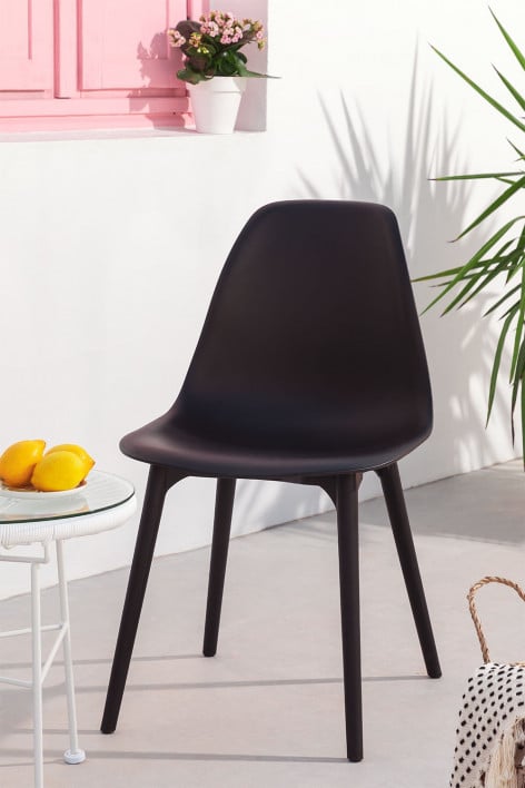 Silla de jardín en polipropileno Scand - Negro