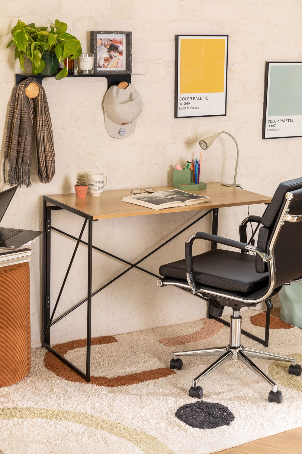 Escritorio Plegable en MDF y Metal Andra - SKLUM
