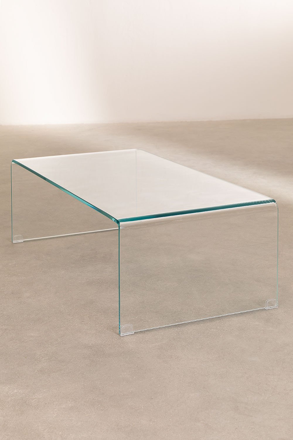 Mesa de Centro en Cristal Transparente (110x55 cm) Crhis - SKLUM