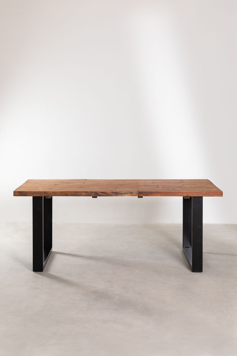  Pata de mesa estilo X de madera recuperada