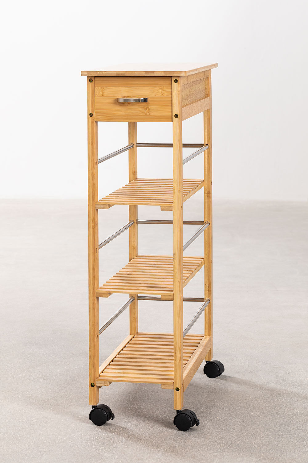 Carrito de Cocina en Bambú Vivian - SKLUM