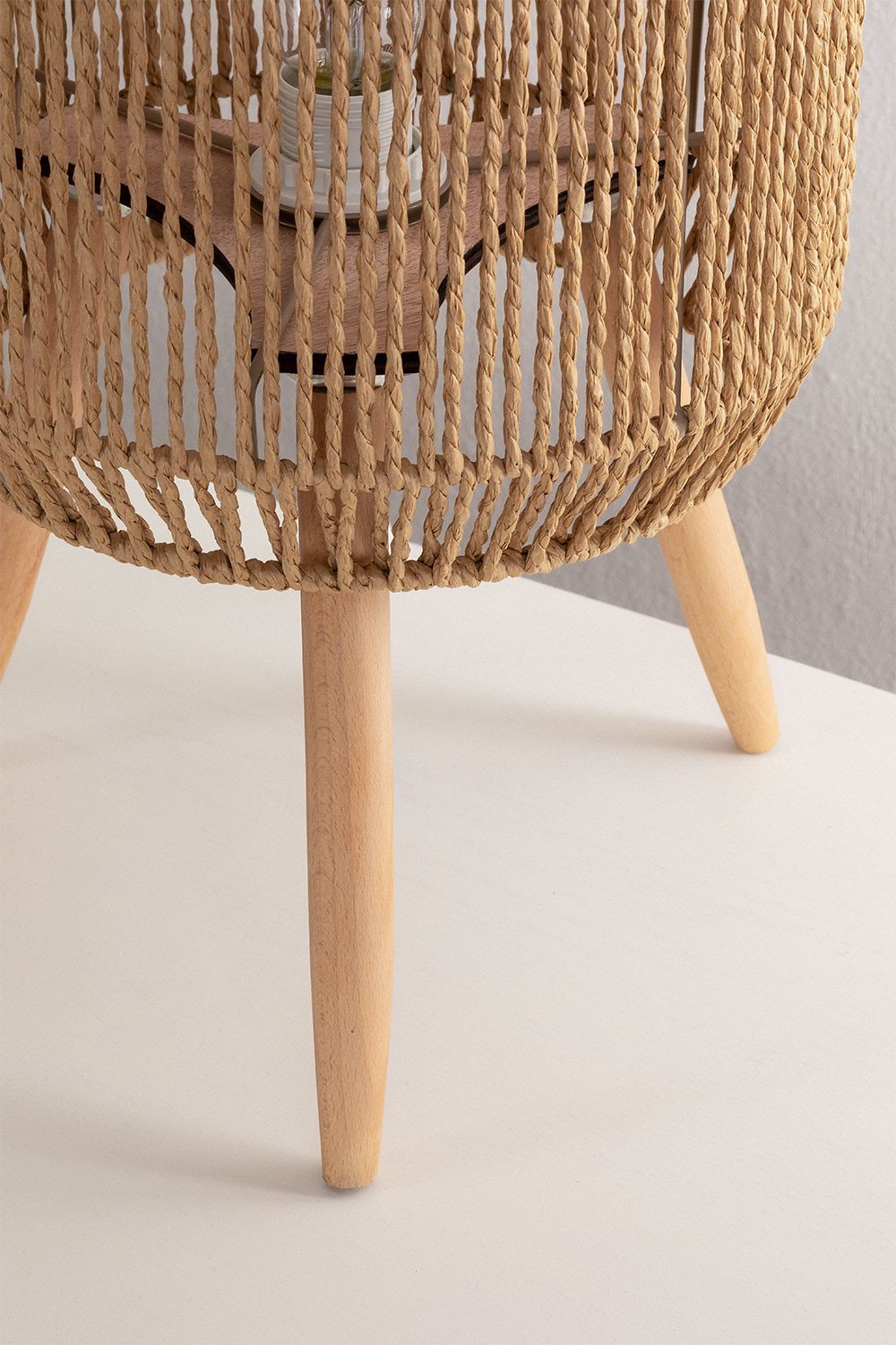 Lámpara de Mesa en Papel Trenzado Todh, imagen de galer&iacute;a 6