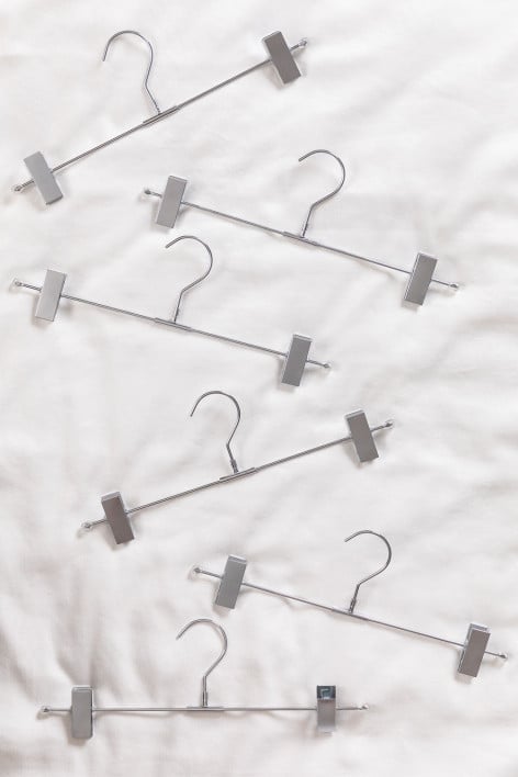 Set de 6 Perchas Gärde Metalizadas con pinza