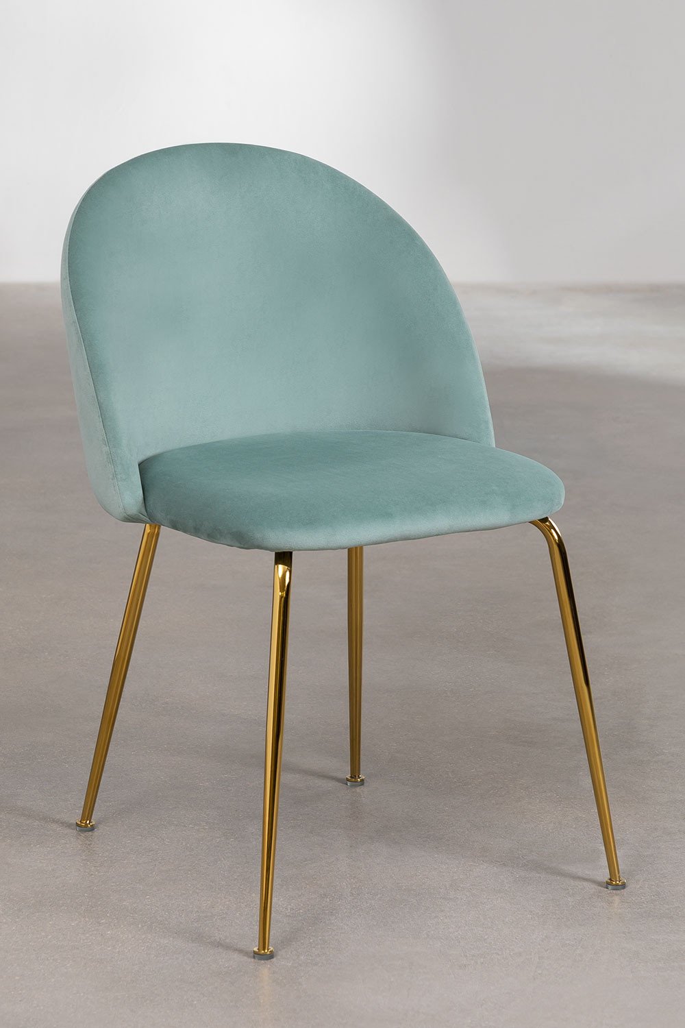 Pack de 4 sillas de comedor en terciopelo Kana Design   , imagen de galer&iacute;a 3