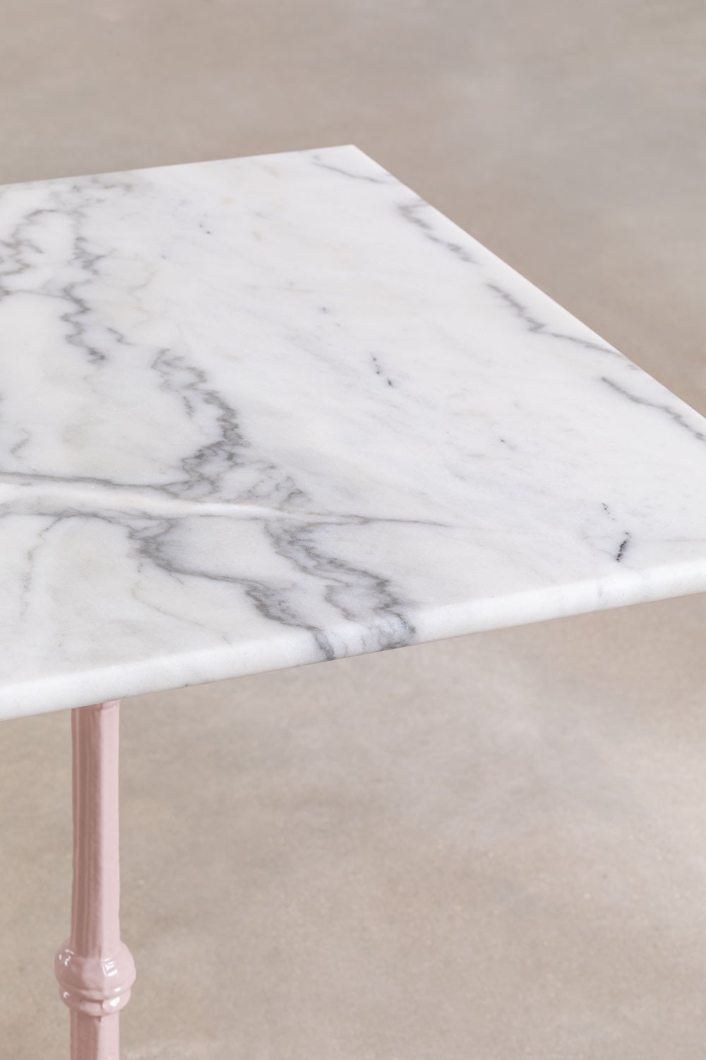 Mesa de bar cuadrada 60x60 cm en mármol Moka, imagen de galer&iacute;a 3