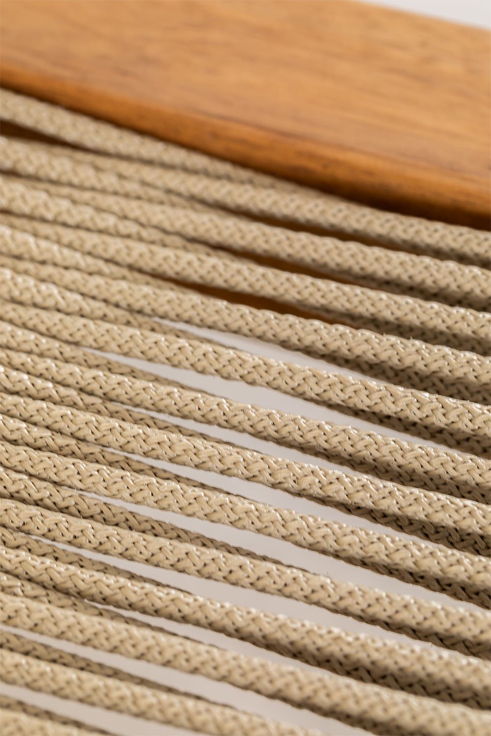 Taburete alto 65 cm en madera de acacia y cuerda trenzada marrón trigo Tenay, imagen de galería 7