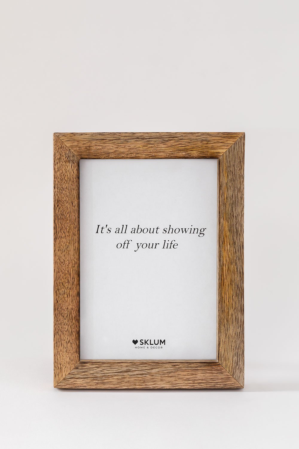 Marco de fotos en madera de mango Nerva      , imagen de galería 3