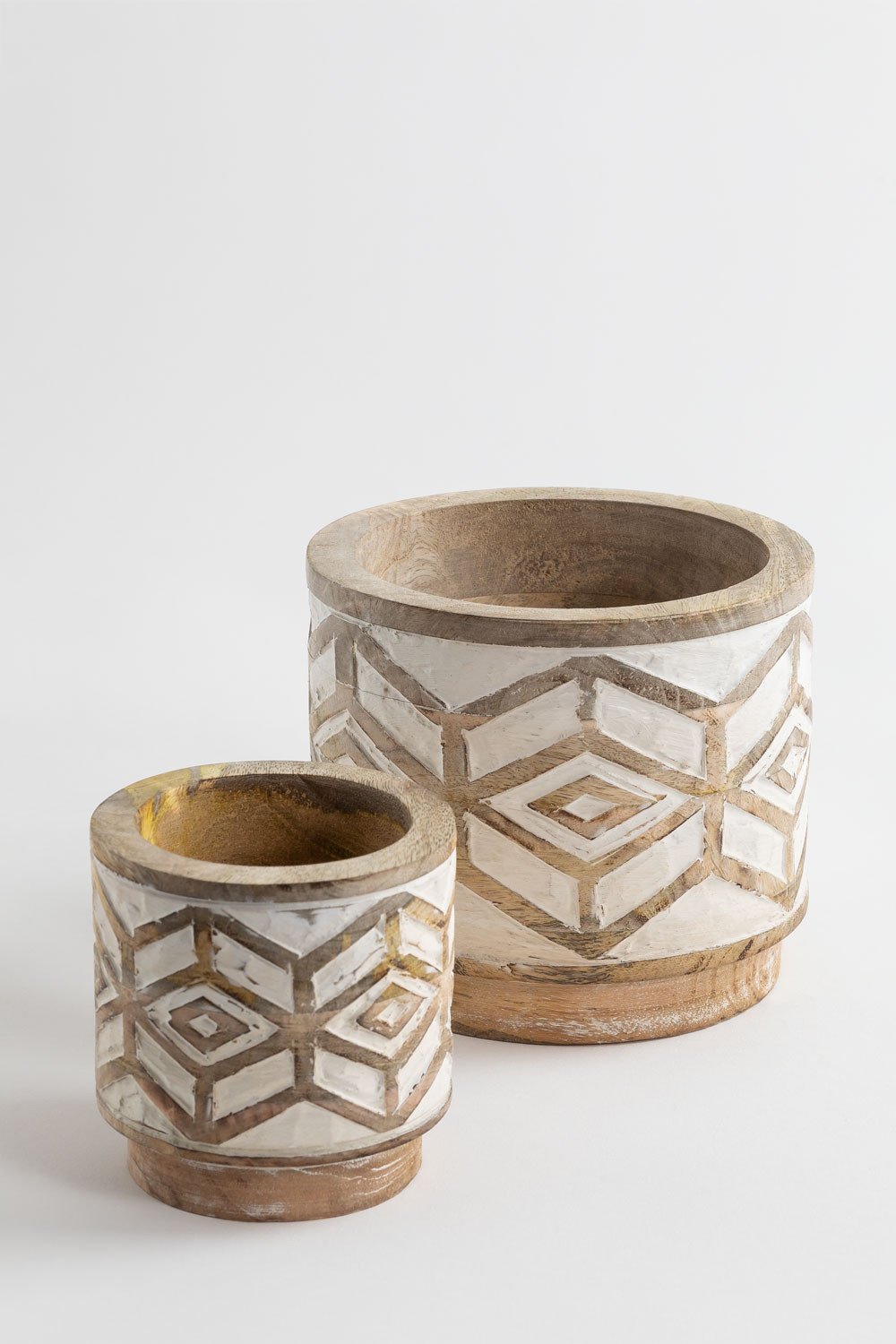 Macetero en madera de mango Bonari, imagen de galería 5