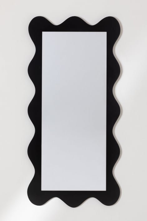 HLFMVWE Espejos rectangulares negros para pared, espejo vintage