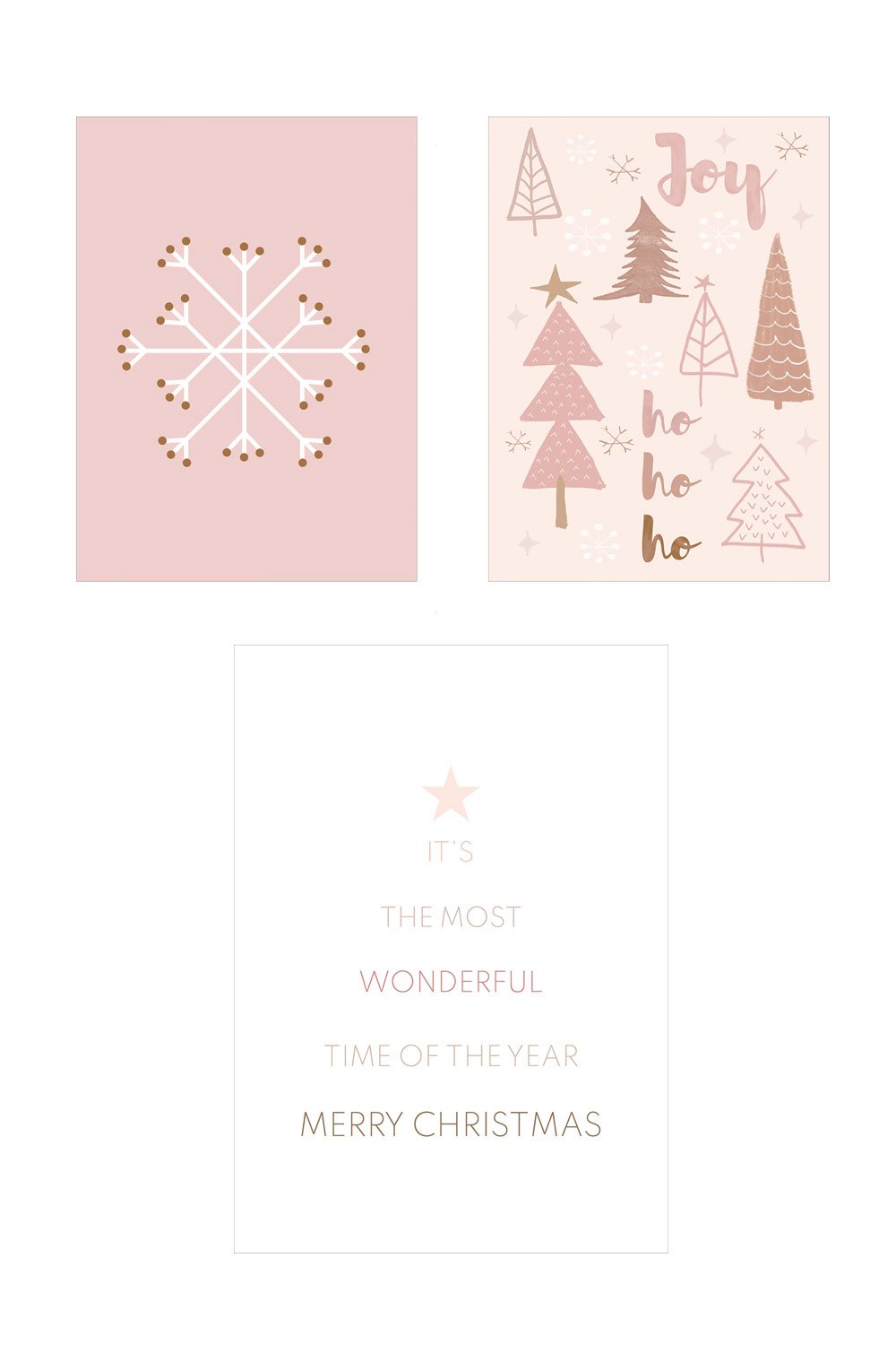 Set de 3 Láminas Decorativas de Navidad (50x70 y 30x40 cm) Belene, imagen de galería 1