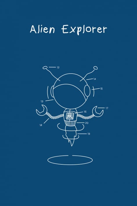 Póster Luminiscente (70x50 cm) Esttels