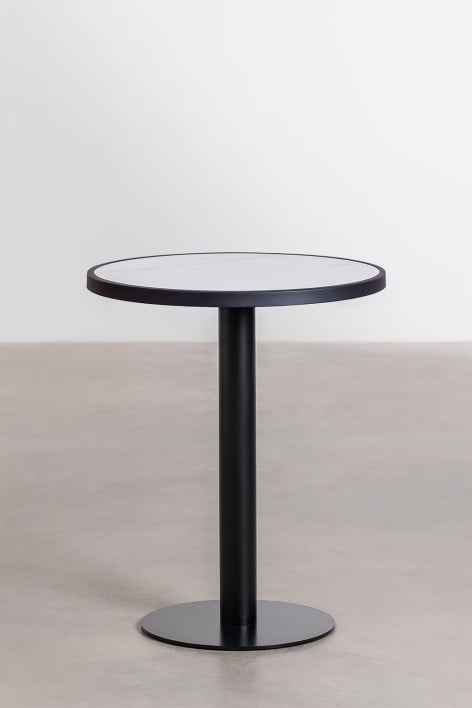 Mesa de Bar Redonda en Gres (Ø60 cm) Caramel