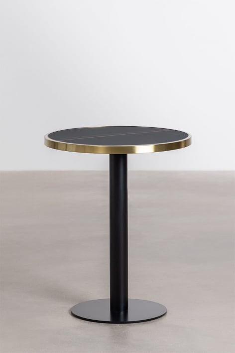 Mesa de Bar Redonda en Gres (Ø60 cm) Amaretto