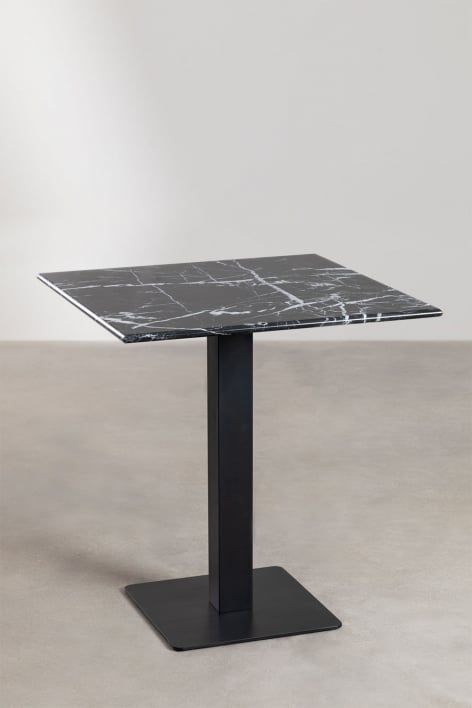 Mesa de Bar Cuadrada en Mármol Livanto