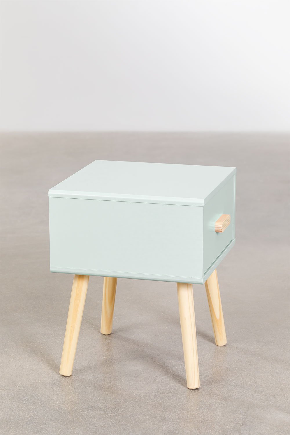 Mesita de noche en MDF y madera de pino Tom Kids , imagen de galería 3