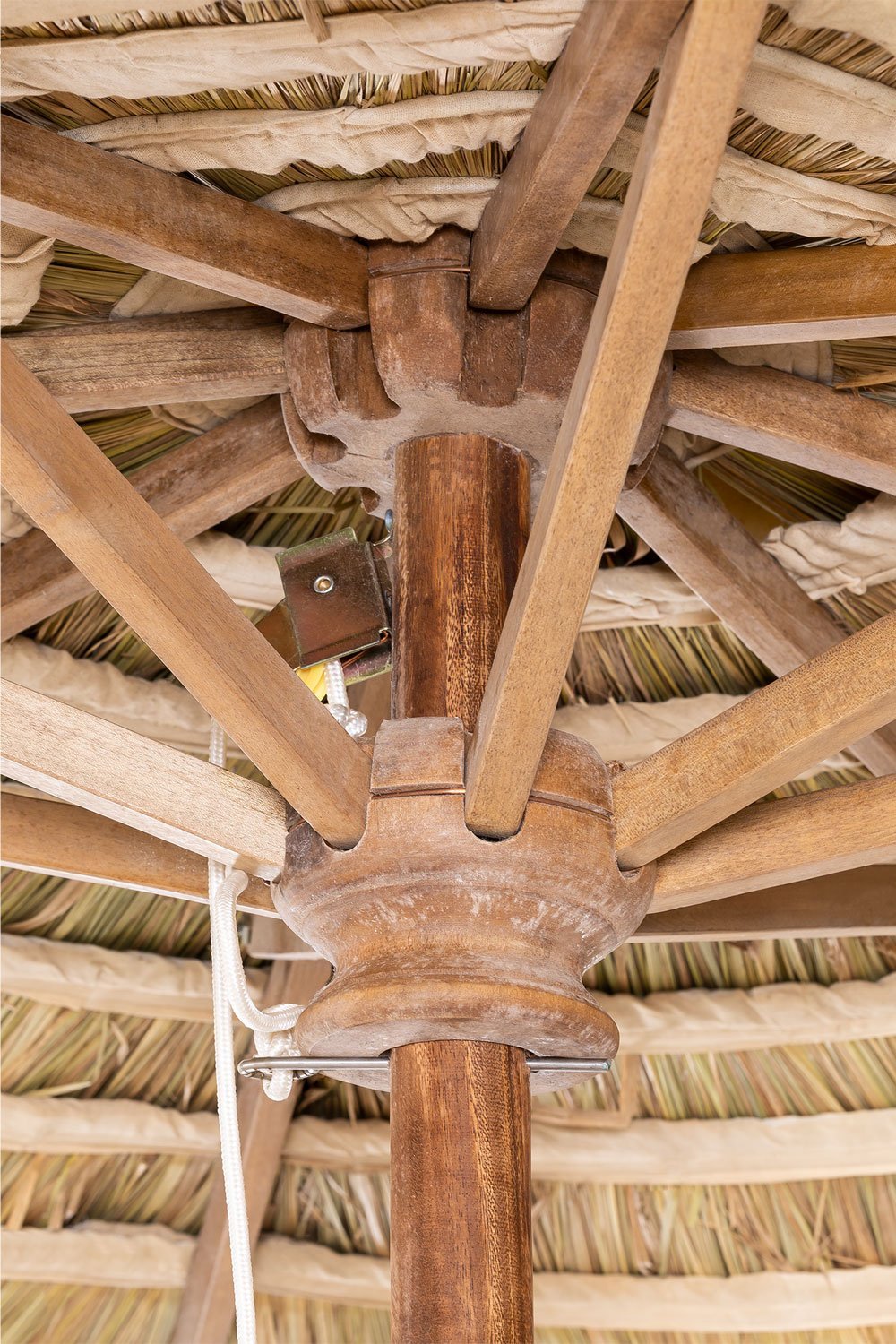 Sombrilla Ø250 cm en madera de teca Anakena               , imagen de galería 3