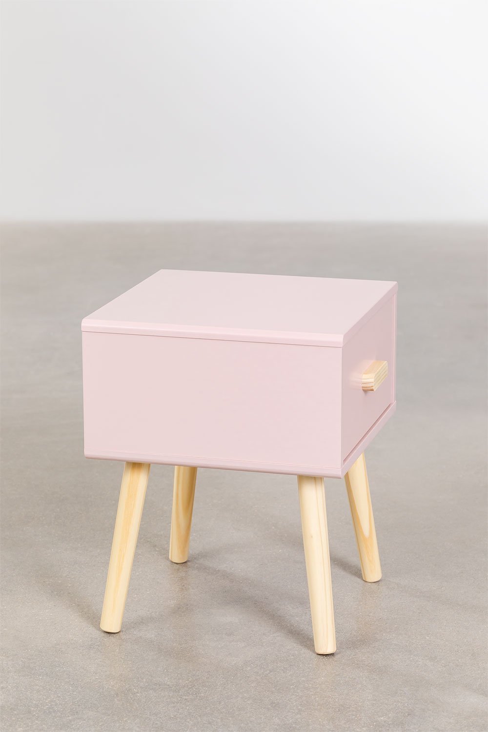 Mesita de noche en MDF y madera de pino Tom Kids , imagen de galería 3