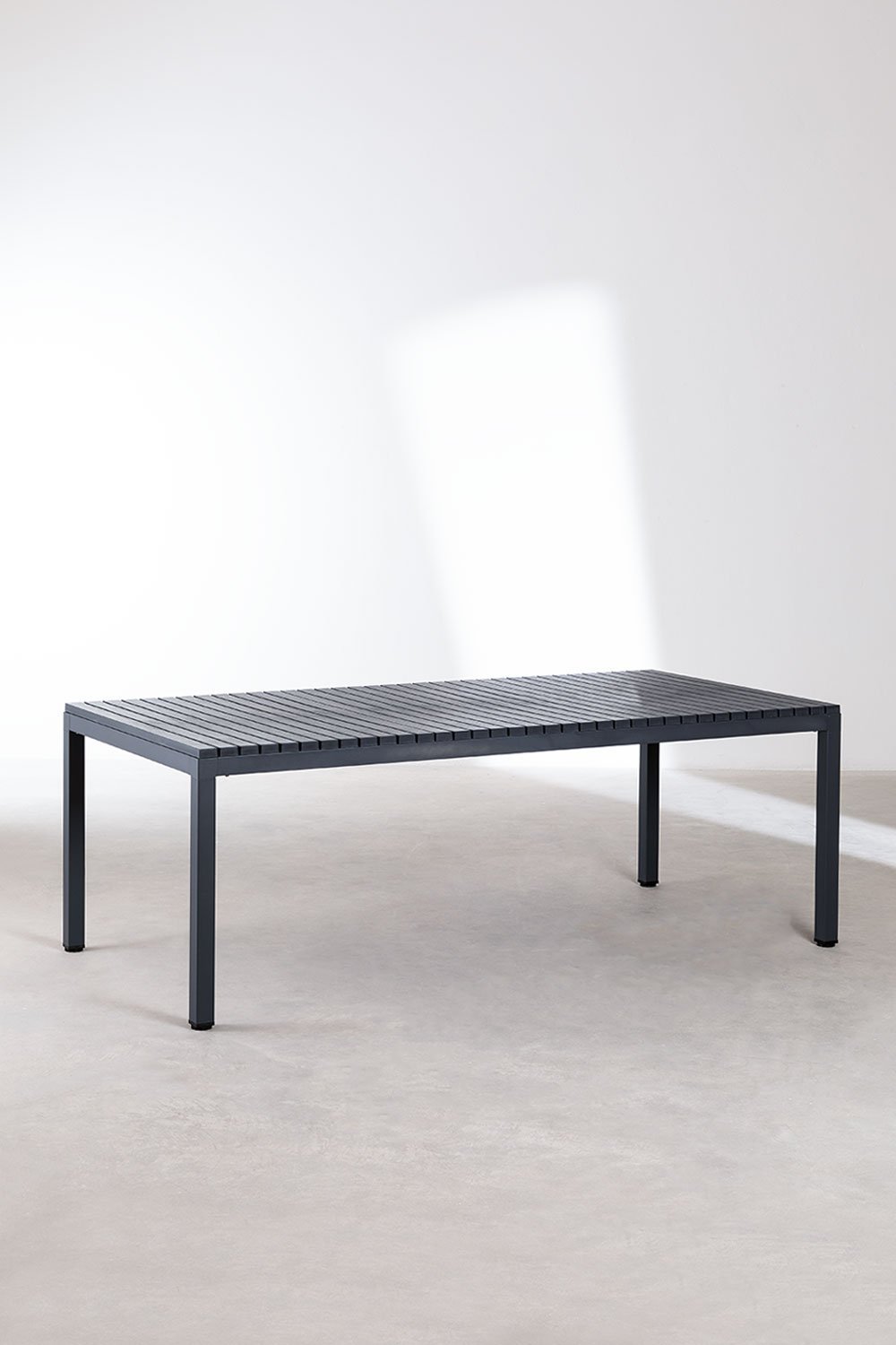 Mesa de jardín rectangular 210x100 cm en aluminio Marti  , imagen de galería 2