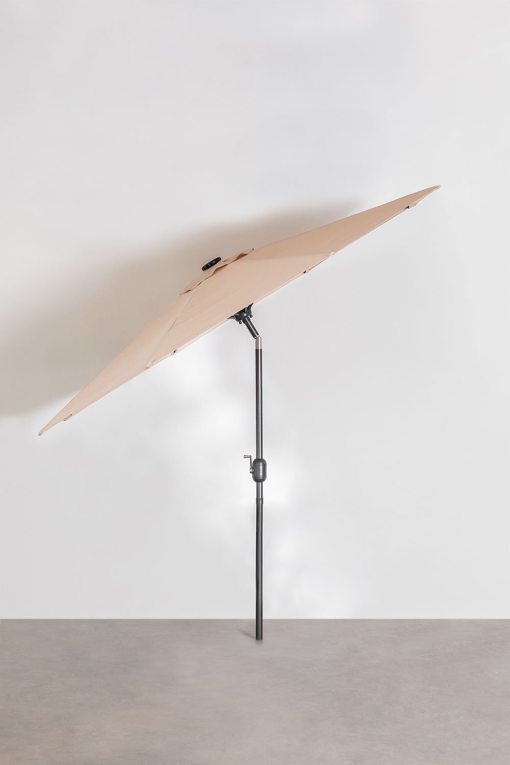 Sombrilla Ø270 cm con luz en tela y acero Uzombras, imagen de galería 4