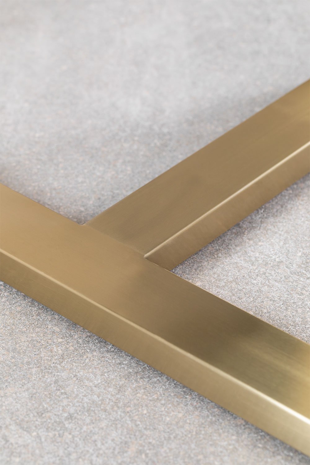 Mesa de comedor rectangular 180x90 cm en vidrio y acero Lesley , imagen de galería 5