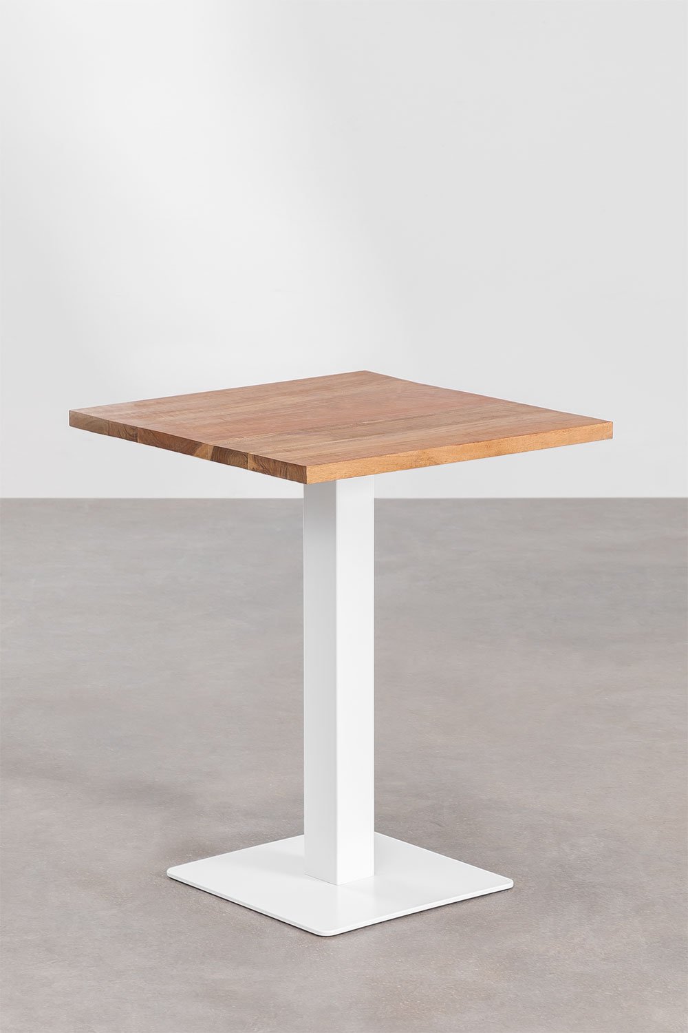 Mesa Bar Cuadrada en Madera de Acacia Ristretto    , imagen de galería 1